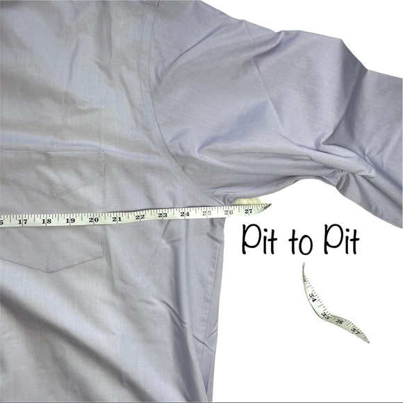 Stafford Performance The Super Shirt Dress Shirt Classic Fit Neck Size 17.5 - Picture 15 of 16